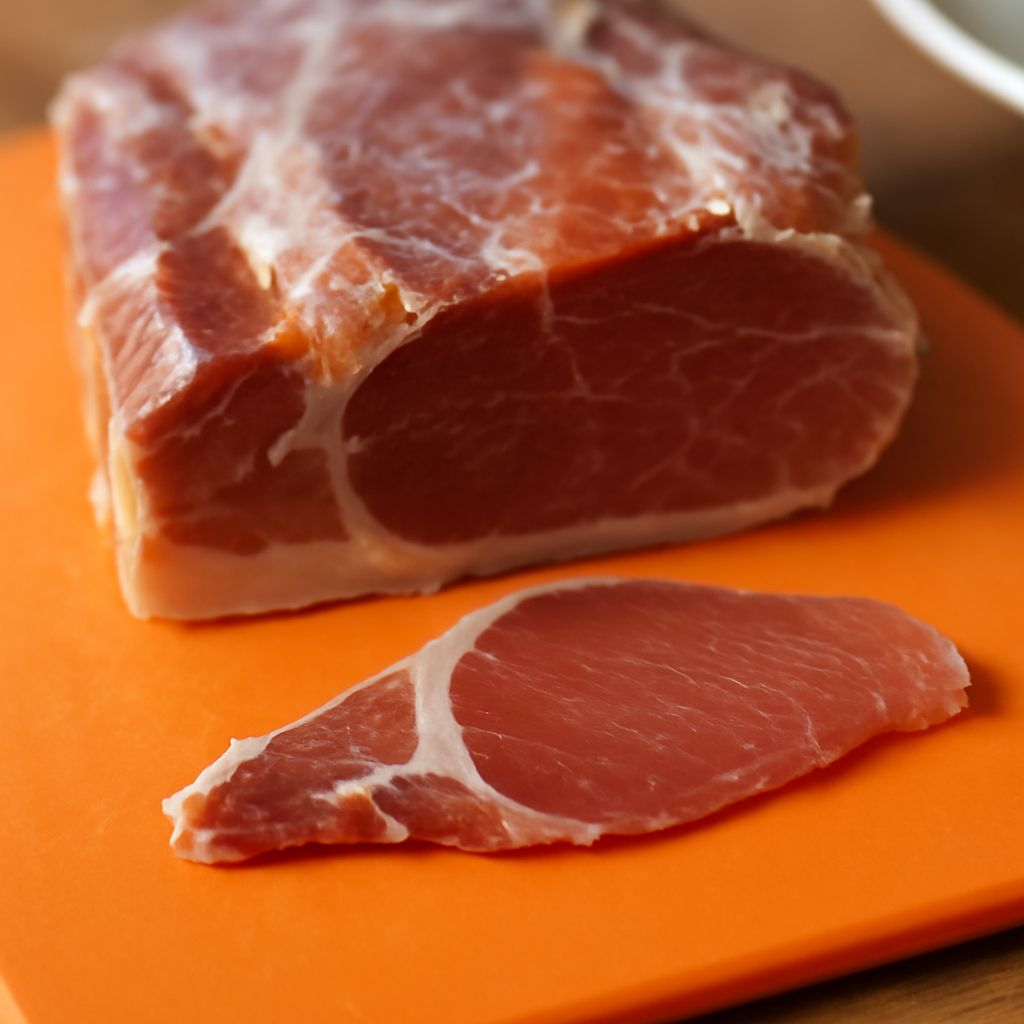 Back bacon and English back bacon with seafood