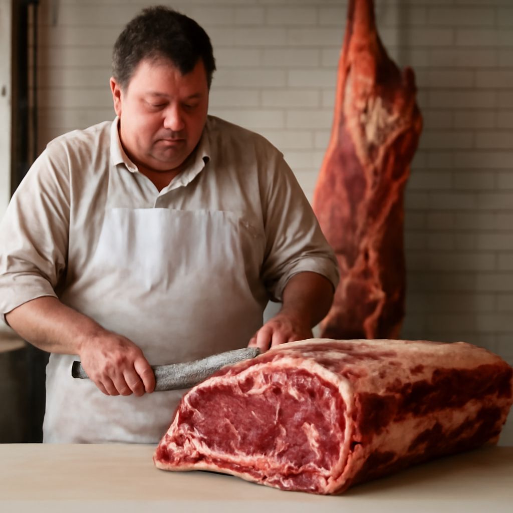 Buying a whole cow and half a cow for global seafood cuisines