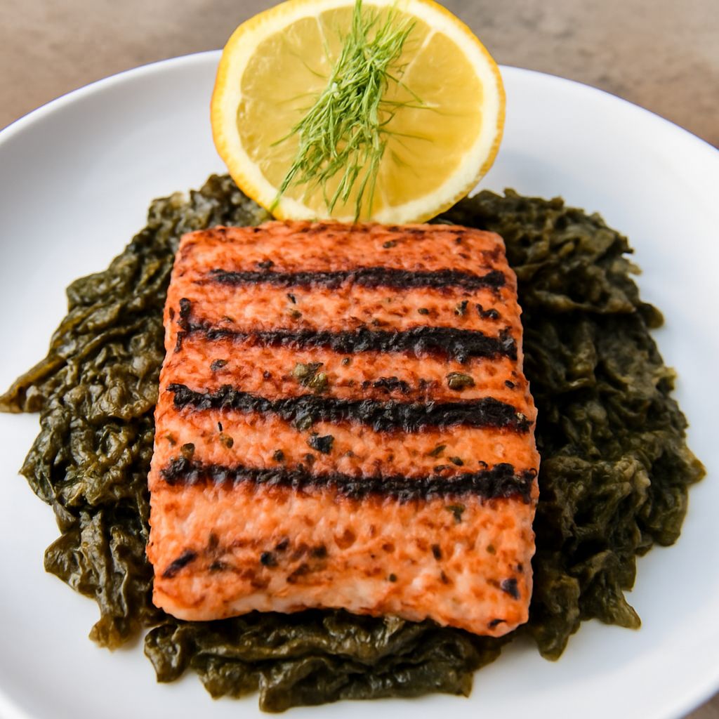 Delicious cast iron salmon cooked in cast iron skillet