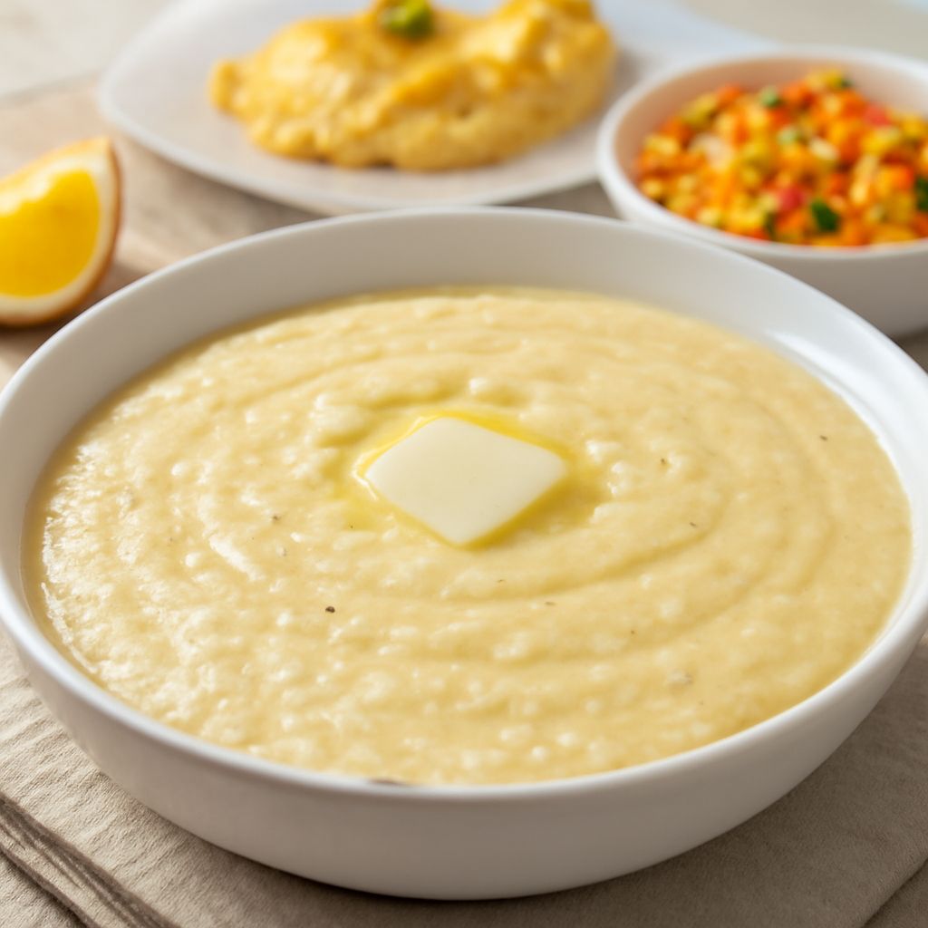 Delicious cheesy grits recipe with grits and cheese