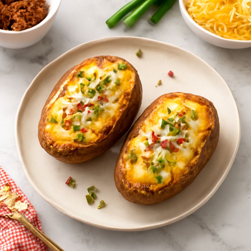 baked potatoes in crock pot and slow cooker method