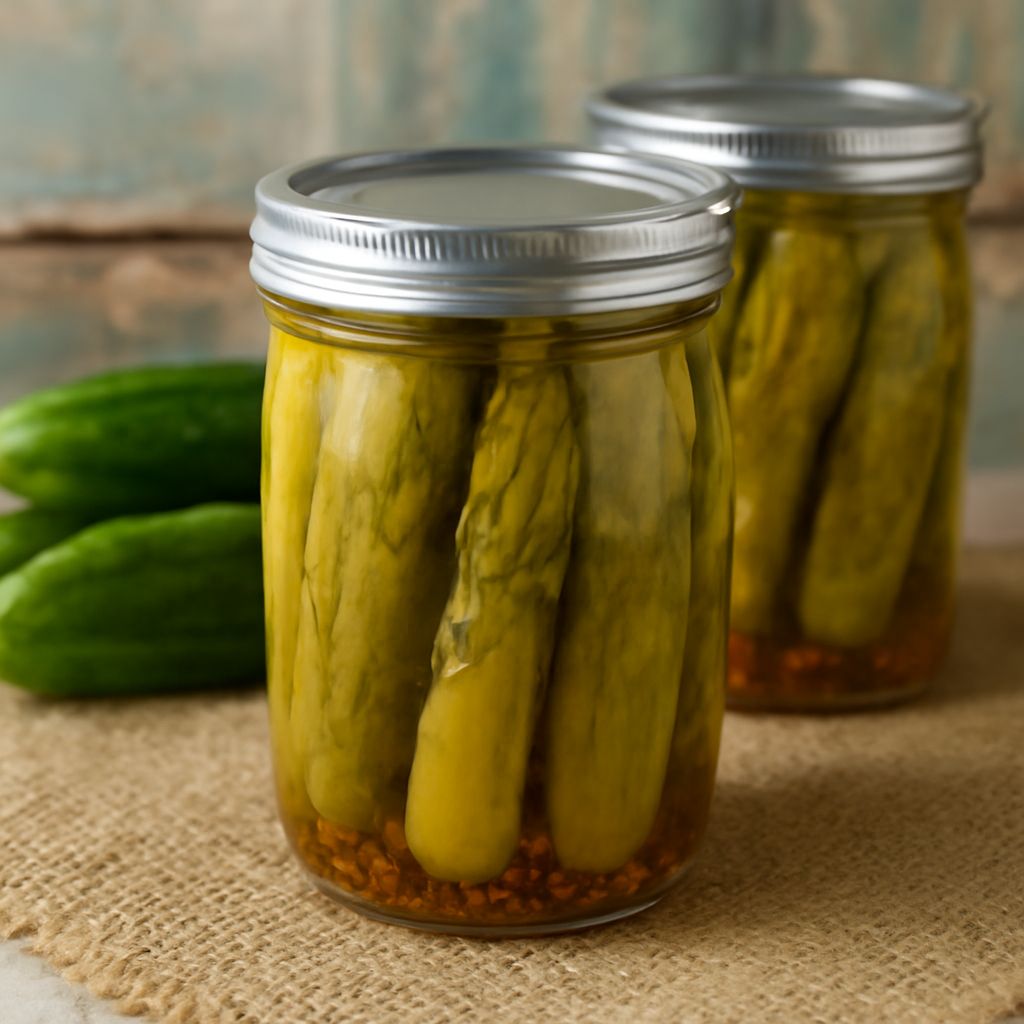 Canning pickles using a dill pickle canning recipe