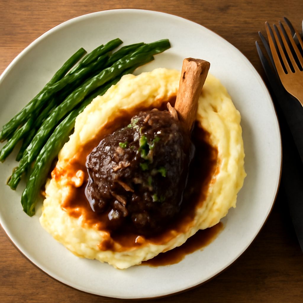 Delicious roasted lamb shank recipe with easy steps