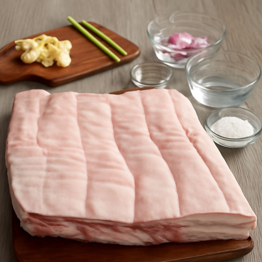 Filipino lechon and lechon pork belly