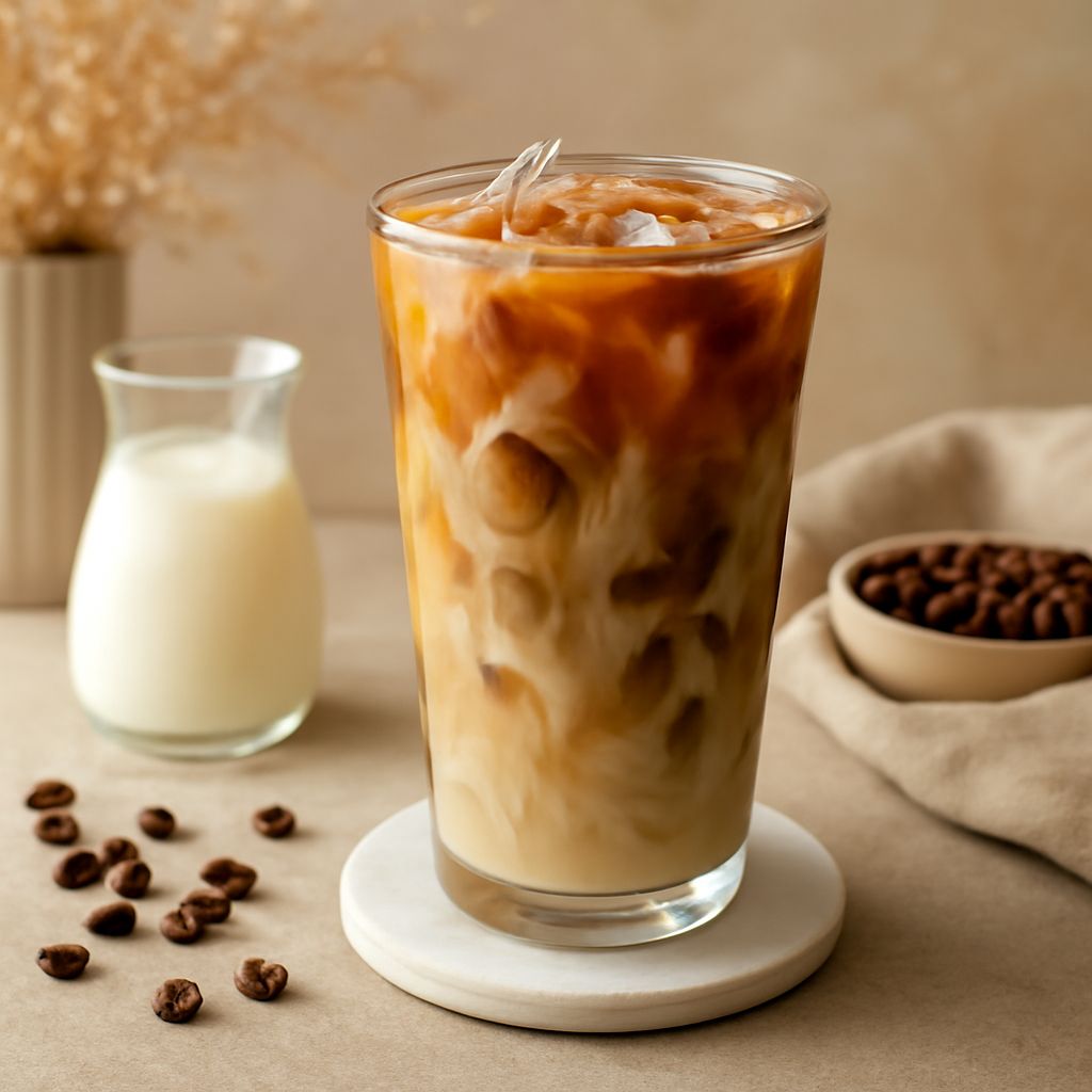 Heavy cream in coffee and heavy whipping cream coffee