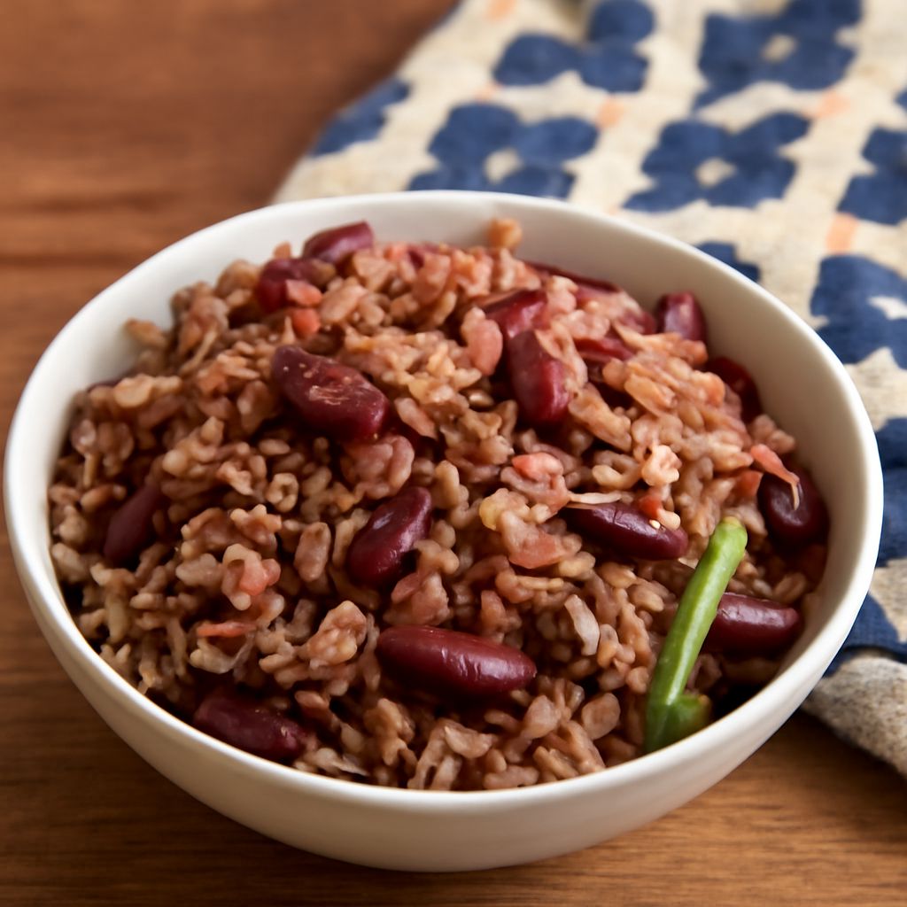 Jamaican rice and peas recipe with easy rice and peas
