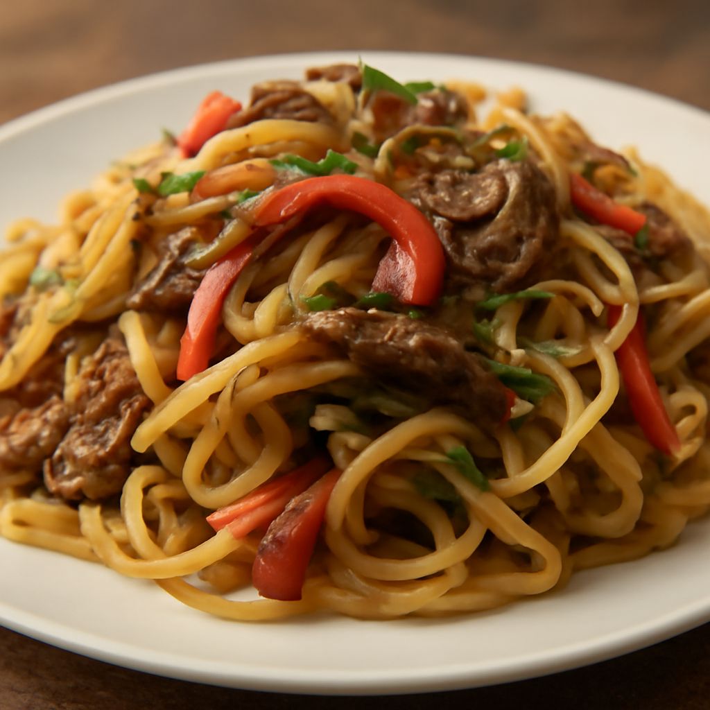 A variety of traditional Mongolian foods and Mongolian cuisine