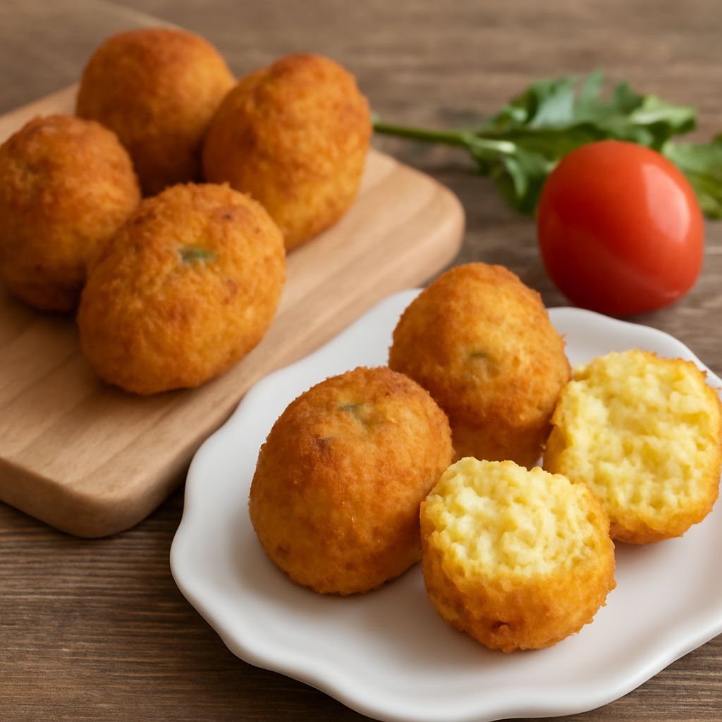rice balls recipe with deep fried rice balls