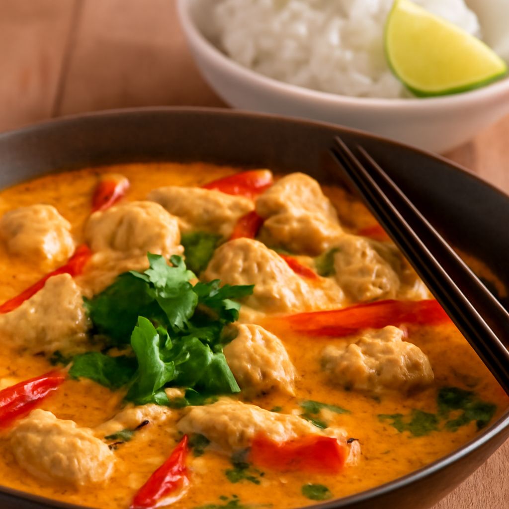 Delicious Thai coconut curry recipe featuring coconut Thai curry flavors