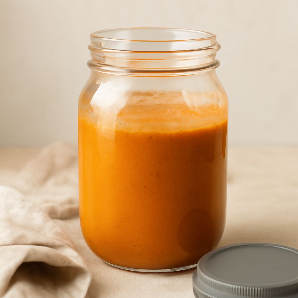 Homemade curry sauce with curry sauce ingredients