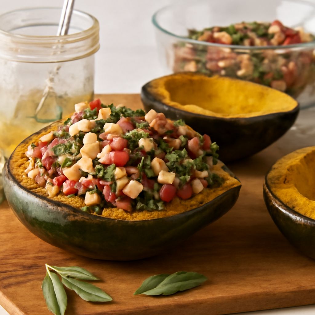 stuffed acorn squash recipe and acorn squash stuffed