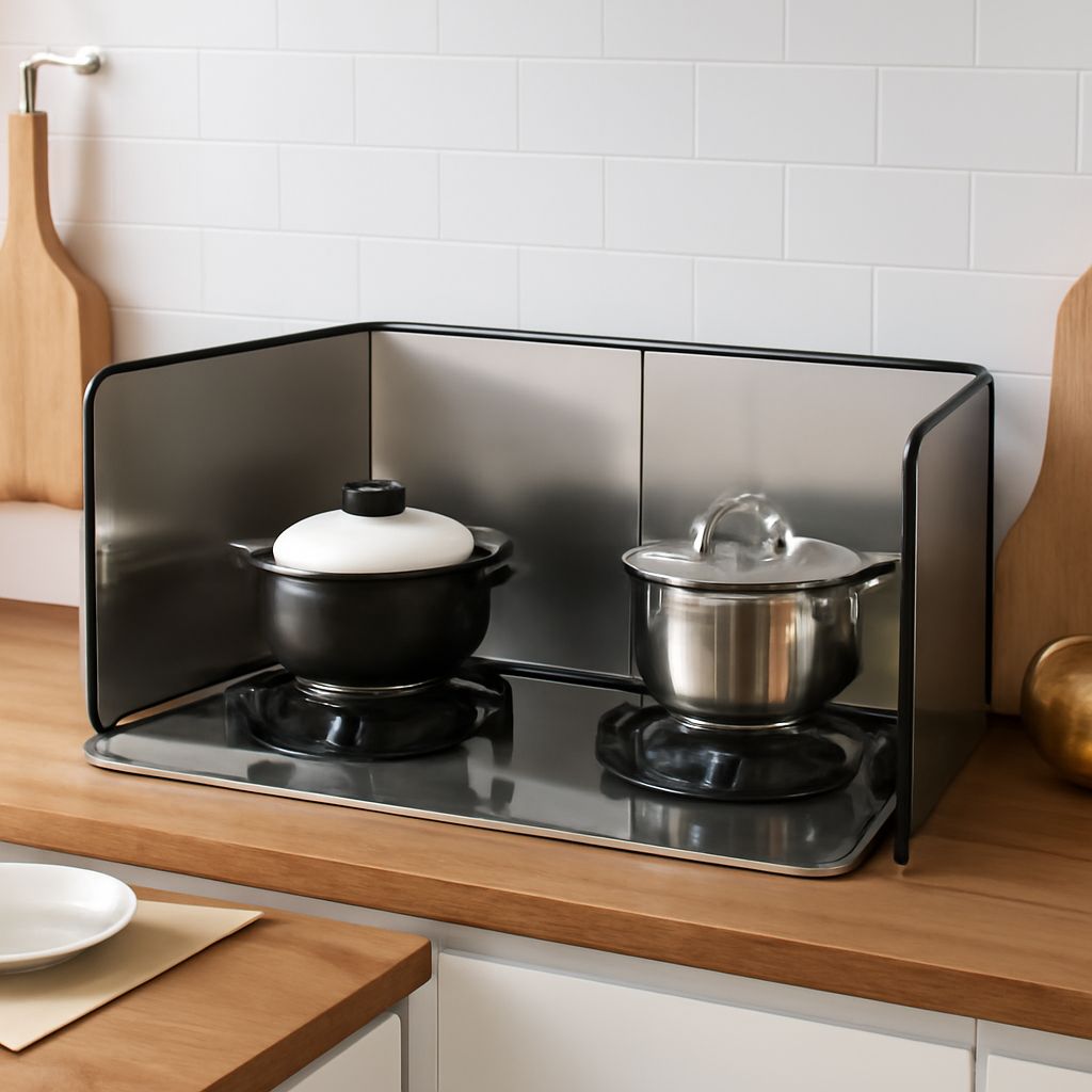 stove guard and stove shield in a kitchen