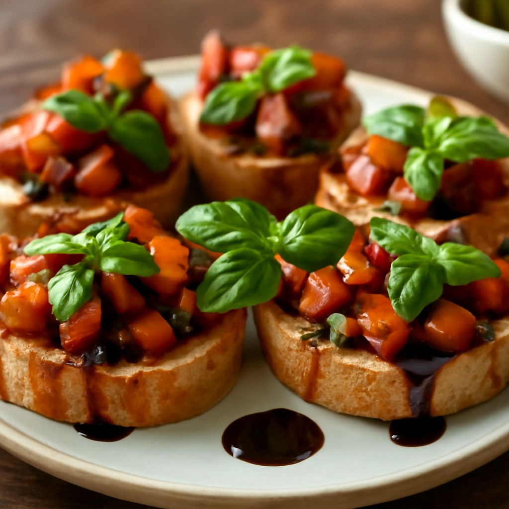 Bruschetta recipe with tomato and balsamic